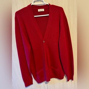 Mac Alan Dark Cherry/Burgundy Men’s Cardigan